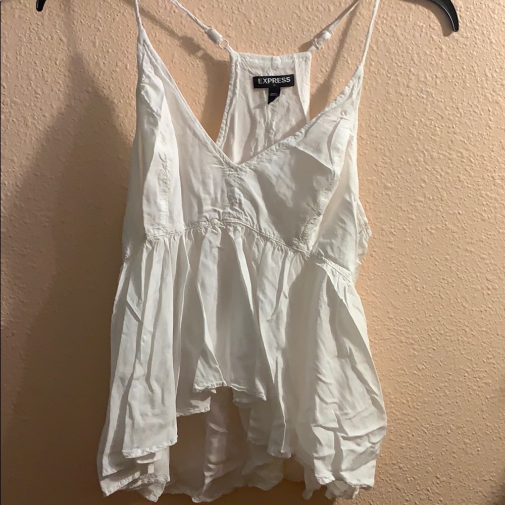 Express White Dressy Shirt